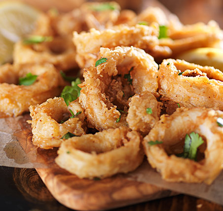 Crispy coated Calamari from The Chippy